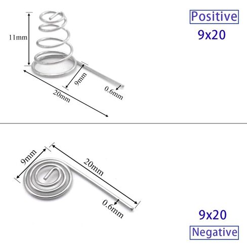 50pcs Battery Spring, Battery Negative to Positive Conversion Spring Contact Spring Battery Spring Replacement Small Springs Compression in Saudi Arabia