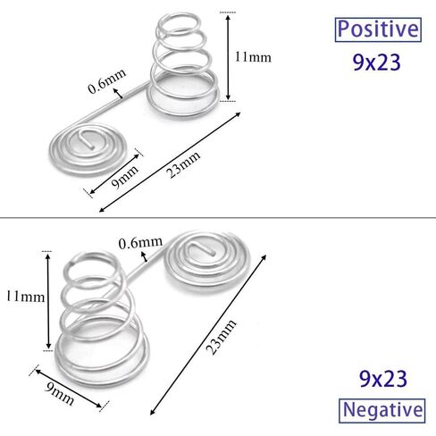 50pcs Battery Spring, Battery Negative to Positive Conversion Spring Contact Spring Battery Spring Replacement Small Springs Compression in Saudi Arabia