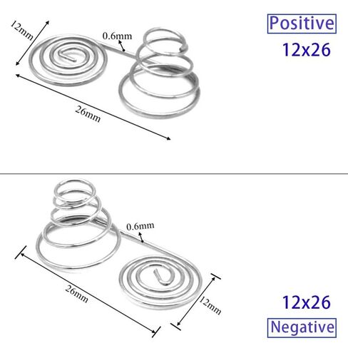 50pcs Battery Spring, Battery Negative to Positive Conversion Spring Contact Spring Battery Spring Replacement Small Springs Compression in Saudi Arabia