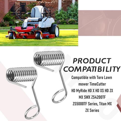 2 حزمة 121-2983 Torsion Spring متوافقة مع Toro Exmark E-Series Quest، S-Series Quest in Kuwait