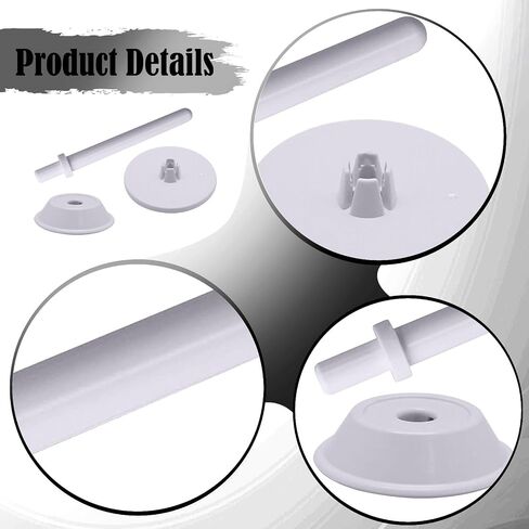 3 Pieces Spool Pin Spool Cap Spool Cover Vertical Thread Holder PP Material Suitable for Repair Use in Kuwait