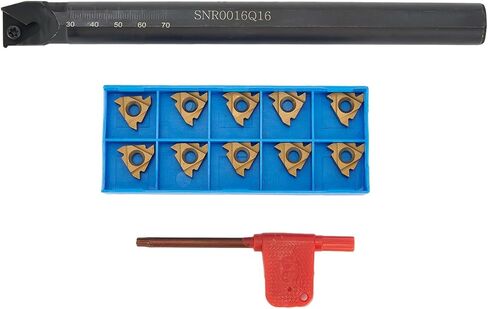 SNR0016Q16 حامل أدوات الخيوط الداخلية 16 مللي متر عرقوب مع 10 قطعة 16IR AG60 كربيد إدراج لمخرطة CNC اليد اليمنى شبه التشطيب in Kuwait