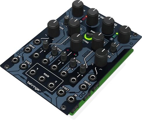 مرشح Behringer SWORDS المزدوج التناظري متعدد الأوضاع لمُركبات Eurorack، ومرشحات تمرير منخفض، وممر عالي، وتمرير النطاق، ومرشحات لشكل الصوت in Kuwait