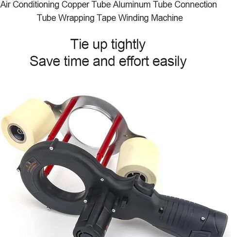 Electric Tape Wrapping Machine for Air Conditioning Pipes, 70~380 R/min, Efficient Cable Tie Winding Tool for Professional Workers in Kuwait