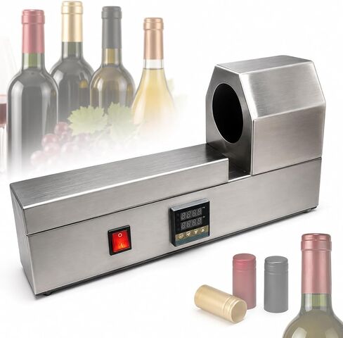 Wine Bottle Capsule Shrink Machine, Manual Bottle Cap Heat Shrink Sealer for PVC Capsules, Bottle Neck Sleeves, Wine Bottles, Beverage Bottles and Small Batch Packaging in Kuwait