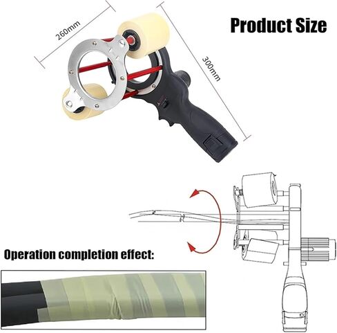 Automatic Duct Wrapping Machine for Air Conditioning, 27W Efficient Polishing for Wire Harness Protection, Outer Diameter ≤70mm in Kuwait