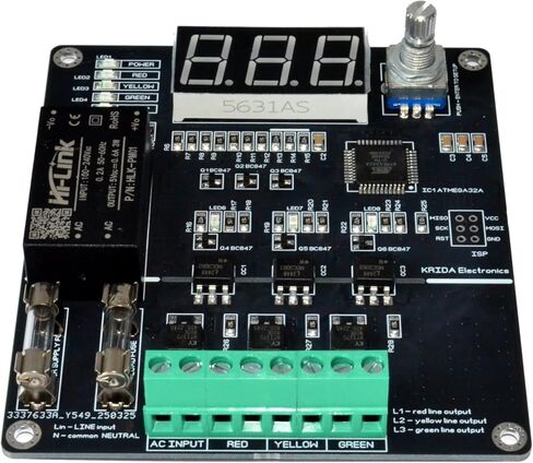 Light Controller Sequencer Changer 3 Channel 110/240V AC Loaded with 37+ Modes/Universal Easy Programming with Smart Microcontroller in Kuwait