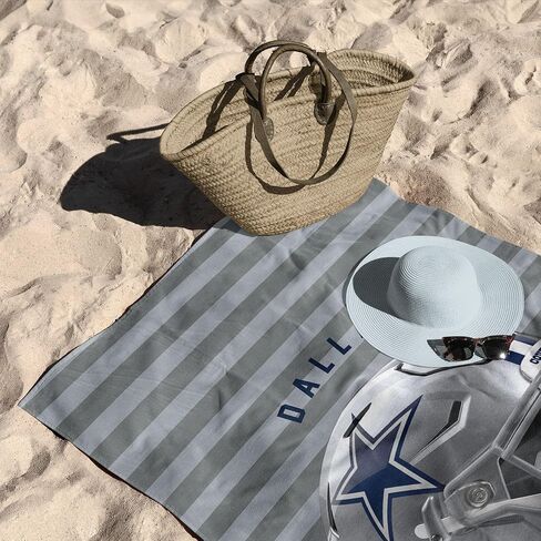 مجموعة مناشف الشاطئ Northwest NFL Dallas Cowboys مكونة من قطعتين، مقاس 76.2 سم × 152.4 سم لكل قطعة، قياسية، ألوان الفريق in Kuwait
