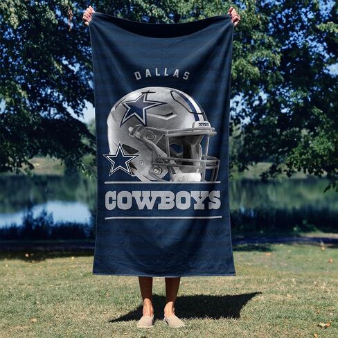 مجموعة مناشف الشاطئ Northwest NFL Dallas Cowboys مكونة من قطعتين، مقاس 76.2 سم × 152.4 سم لكل قطعة، قياسية، ألوان الفريق in Kuwait