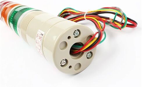 DC12V/24V Safety Stack Lamp Red Green Yellow Flash Industrial Tower Signal Warning Light LTA-205 AC 110V 220V(12V Steady Light) in Kuwait