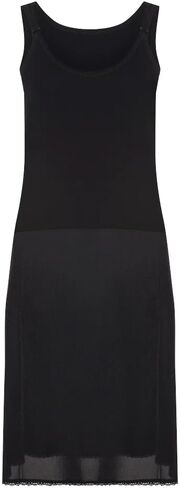 Nursing Full Slip with Clips, Cotton Top Nylon Bottom by Gemsli Intimates in Saudi Arabia