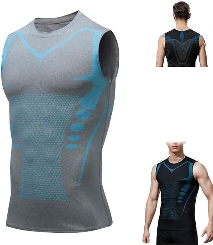 Surasy Compression Shirt, Mens Compression Shirt, Compression Tank Top Men, Slimming Compression Tank Tops Men in Kuwait