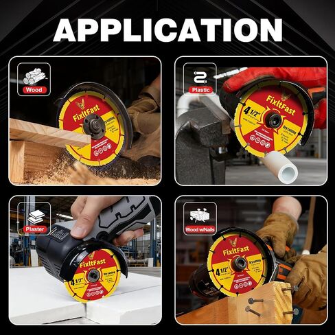 FIXLTFAST 3 Inch x 3/8 Circular Saw Blades for Wood Cutting Angle Grinder Blade for Woodworking, PVC, Rubber, Tire Cutting Discs Washer - 3 Pack in Saudi Arabia