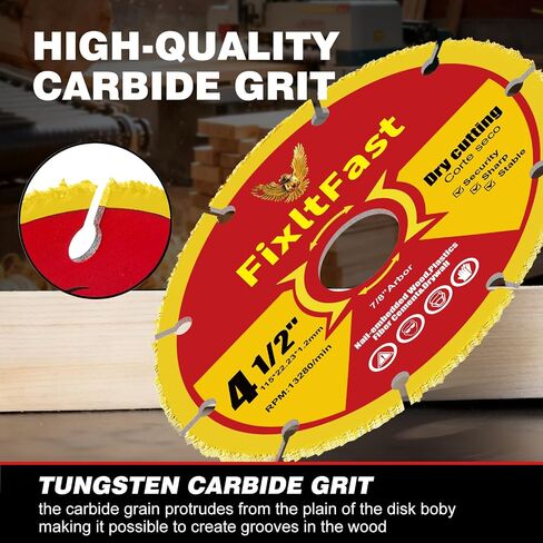 FIXLTFAST 3 Inch x 3/8 Circular Saw Blades for Wood Cutting Angle Grinder Blade for Woodworking, PVC, Rubber, Tire Cutting Discs Washer - 3 Pack in Saudi Arabia