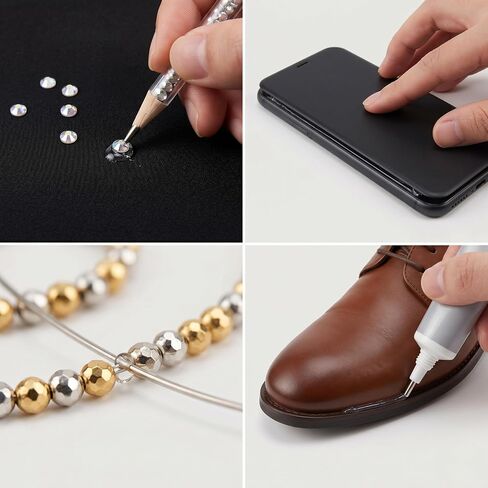 B-7000 Super Glue 3 قطع لاصق قوي صناعي، غراء مبهر لأحجار الراين والمجوهرات والنسيج وإصلاح الهاتف والحرف اليدوية، غراء B7000 شفاف متعدد الأغراض (3x15 مل) in Kuwait