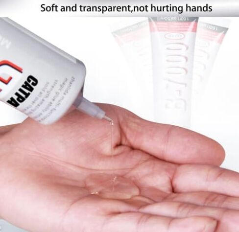 B-7000 Super Glue 3 قطع لاصق قوي صناعي، غراء مبهر لأحجار الراين والمجوهرات والنسيج وإصلاح الهاتف والحرف اليدوية، غراء B7000 شفاف متعدد الأغراض (3x15 مل) in Kuwait