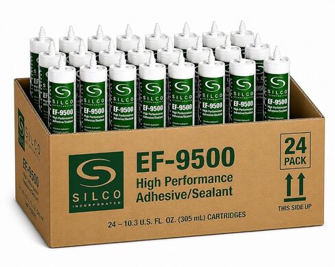 مادة مانعة للتسرب/لاصق سيليكون هجين عالي الأداء EF9500 من سيلكو (10 أونصة، أبيض، 24) in Kuwait