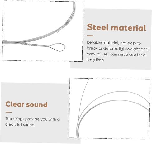 ibasenice 4pcs Dulcimer Strings String Musical Instrument for Dulcimer Accessories and Parts in Kuwait