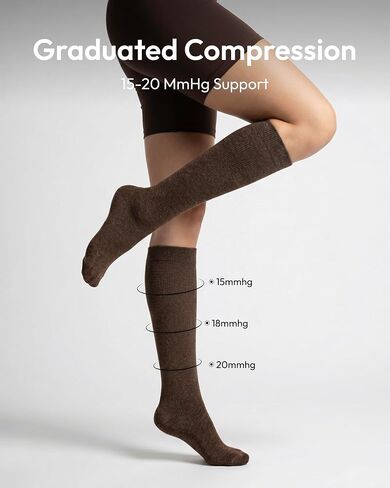 Jeasona Cotton Compression Socks for Women Men Flying 15–20 mmHg 3 Pairs Circulation Support Socks for Athletic Flight Daily Wear, Travel Essentials with Eye Mask, Ear Plugs& Clear Bag (S-M) in Kuwait