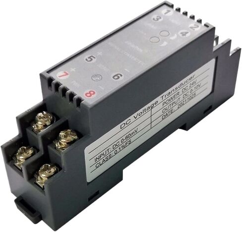 DIN Rail Isolated 0-75mV 0-10V 4-20mA Converter 0-5V Isolator Analog Voltage Current Signal Conditioner Isolation Amplifier(0-15V in 0-10V Out) in Kuwait