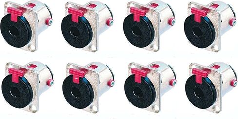 (8 عبوات) حامل لوحة قفل NEUTRIK NJ3FP6C 1/4 بوصة أنثى TS أو TRS - نيكل in Kuwait