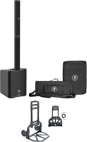 حزمة التوفير الصوتي: (1) Mackie SRM-Flex 1300 واط مكبر صوت DJ محمول بنظام PA مع حزمة حقيبة حمل مع (1) Rockville GigMate DJ/Musician شاحنة يدوية للنقل بعجلات من الألومنيوم (المنتج 2) in Kuwait