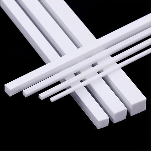 ABS Plastic Square Rods 500Mm, Solid Hobby and Craft Bars for RC Car Building, STEM Projects and Prototype Design, 50 Pack,3x3x500mm in Saudi Arabia