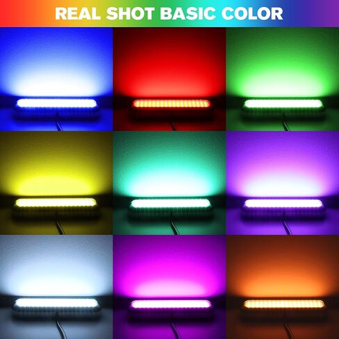 husuku gt10 6000lm أضواء القارب تحت الماء rgb مجموعة ضوء اللون البحري، 72led 7in 12v 60w ip68 مقاوم للماء 2205 غير القابل للصدأ اللاسلكي، التجميع والتحكم في المزامنة التلقائية لقارب اليخت قفص الاتهام Transom Pontoon Light in Kuwait