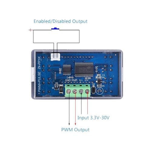ZK-PP1K مولد إشارة الوضع المزدوج LCD PWM 1-قناة 1 هرتز-150 كيلو هرتز تردد النبض دورة العمل موجة مربعة قابلة للتعديل in Kuwait