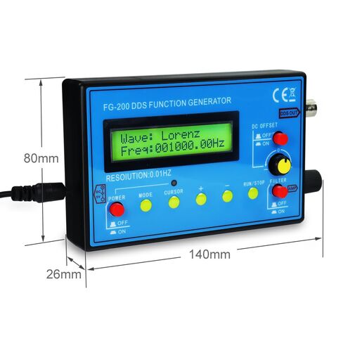FG-200 DDS وظيفة إشارة مولد عداد التردد 0.01 هرتز - 500 كيلو هرتز وحدة المصدر شرط + مربع + سن المنشار الموجي in Kuwait
