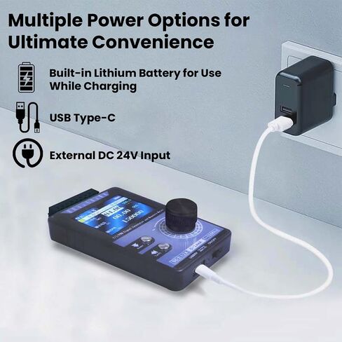 مولد إشارة نبض PWM التيار والجهد شاشة ملونة 2 بوصة 0-20mA 4-20mA 0-10V منفذ Type-C (بدون بطارية) in Kuwait