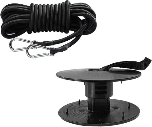 2 PCS Floating Water Mat Tether Kit & 2 PCS 118 Inch Floating Water Mat Tether Cord, Foam Lake Mat Cord with 4 Carabiners in Kuwait