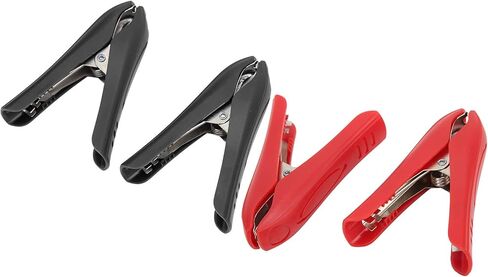 Electric Clip Insulating Steel ABS Material, Strong Clamping, 100A Power Clamp 4pcs Red Black Buckle Type - Durable Construction, High Current Capacity, Ideal for Automotive and in Kuwait