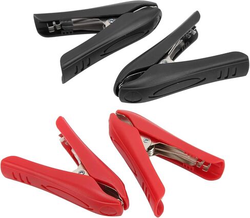 Electric Clip Insulating Steel ABS Material, Strong Clamping, 100A Power Clamp 4pcs Red Black Buckle Type - Durable Construction, High Current Capacity, Ideal for Automotive and in Kuwait