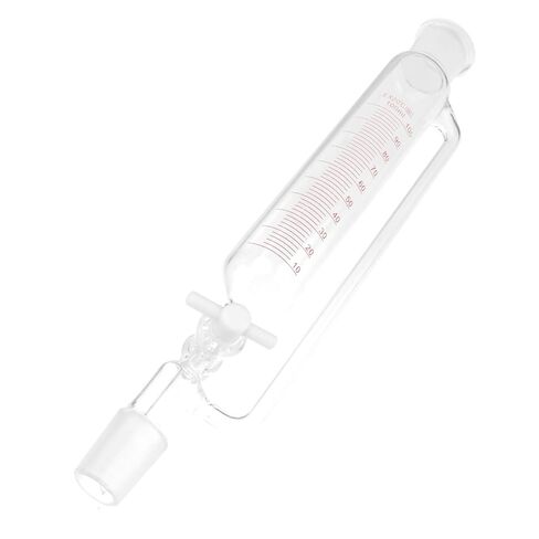 Cylindrical Separatory Funnel Taper Stopcock Laboratory Glass Device for Liquid Separation Schools and Science Labs in Kuwait