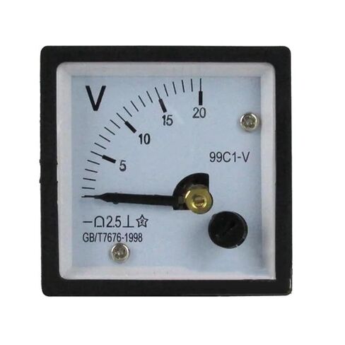1pc 99C1 0-300V 10V 20V 30V 50V 100V 150V Analog Panel Volt Voltage Meter Voltmeter Gauge 48mm x 48mm(0-30V) in Kuwait
