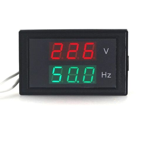 1pc AC 80-300.0V 45-65HZ 2 in 1 Digital Voltage Meter Frequency Counter Voltmeter Hertz/HZ Meter Red Led Display 50HZ 60HZ in Kuwait