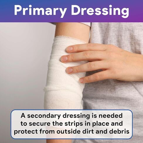 Pak Its Idoform Gauze Strips, 1 Count - .5" x 5yds of Sterile Cotton Strips with Iodine - Pre Cut Wound Packing Gauze - Good for Absorbing Wound Exudate in Kuwait