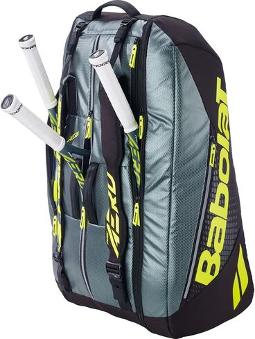 Babolat Pure Aero RH x6 Tennis Bag (Metallic Grey/Black/Fluo Yellow) in Kuwait