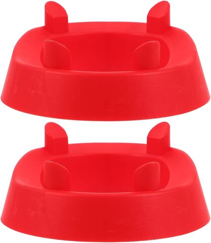 VANZACK 2pcs Soccer Display Holder and Rugby Kicking Tee Stand Rack for Youth and Adults for Practice and Decoration Red in Kuwait