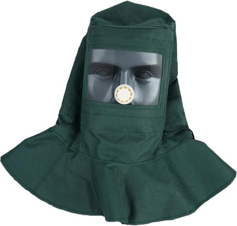 Sandblasting Hood Wind Dust Anti Tool Face Helmet Sand Blasting Hood Cap Sandblasting Helmets Lenses for Cement Packing Painting in Kuwait