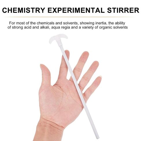 Baluue PTFE Stir Bar 12.40 X 1.57 X 0.39 in Mixing Paddle for Chemistry Experiments Reagent Stirrer Alkali Resistant Lab Mixer Tool for Scientific Use in Kuwait