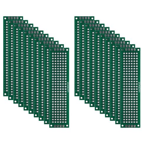 MTCELL 5 Pack Universal PCB Protoboard Protoboard 2.54 مم (0.1 بوصة) درجة 8x12 سم FR-4 لوح من الألياف الزجاجية مع HASL على الوجهين لحام ومشروعات إلكترونيات Arduino DIY in Saudi Arabia