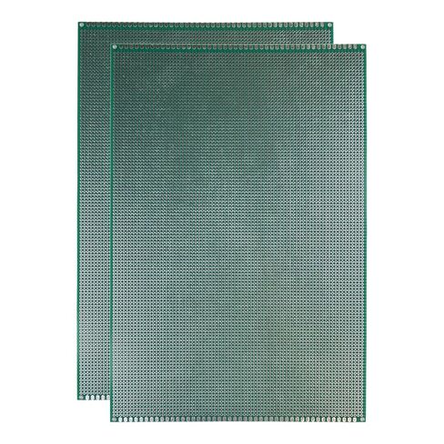 MTCELL 5 Pack Universal PCB Protoboard Protoboard 2.54 مم (0.1 بوصة) درجة 8x12 سم FR-4 لوح من الألياف الزجاجية مع HASL على الوجهين لحام ومشروعات إلكترونيات Arduino DIY in Saudi Arabia