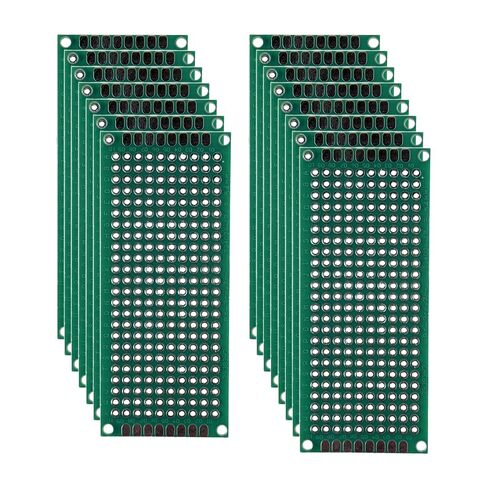 MTCELL 5 Pack Universal PCB Protoboard Protoboard 2.54 مم (0.1 بوصة) درجة 8x12 سم FR-4 لوح من الألياف الزجاجية مع HASL على الوجهين لحام ومشروعات إلكترونيات Arduino DIY in Saudi Arabia