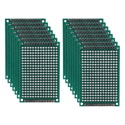 MTCELL 5 Pack Universal PCB Protoboard Protoboard 2.54 مم (0.1 بوصة) درجة 8x12 سم FR-4 لوح من الألياف الزجاجية مع HASL على الوجهين لحام ومشروعات إلكترونيات Arduino DIY in Saudi Arabia