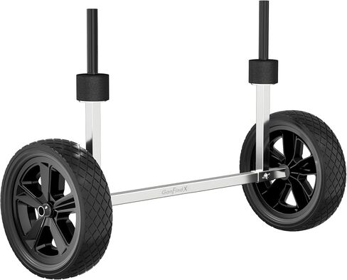 GanFindX Kayak Cart with Kayak Wheels, 240 lbs Heavy Duty Stainless Steel Kayak Dolly with Adjustable Width and Rubber Sleeves, for Kayak and Fishing Kayak Transport in Kuwait