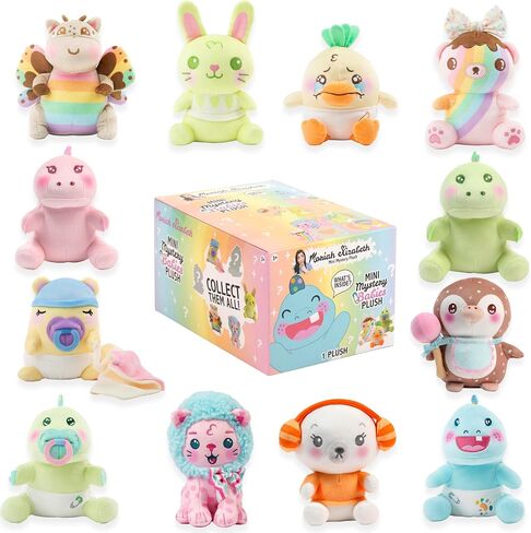 Moriah Elizabeth 6" Mini Mystery Plush – Series 4, Baby Mystery Plush, YouTube Craft Channel, Blind Box, 1 of 8 Possible, Official Merch in Kuwait