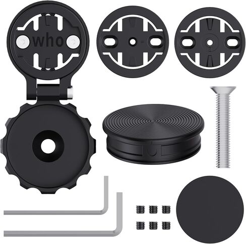 DDJ Bike Computer Mount متوافق مع Garmin Edge & Airtag ، لغطاء ساق الدراجة 1-1/8 "و 1-1/4" in Kuwait