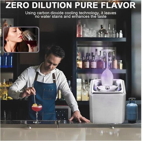 Chill The Glasses Instantly, 6s Quick Cooling Chill Commercial Pressing Glass Chiller, Instant Rapid Fast Drink Chiller, for Bar Restaurant Kitchen in Kuwait